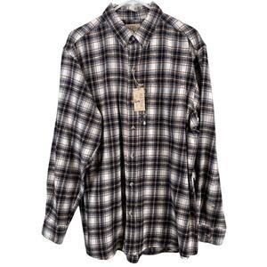 Red Head Men's Plaid Flannel Shirt Long Sleeve Outdoor NWTS